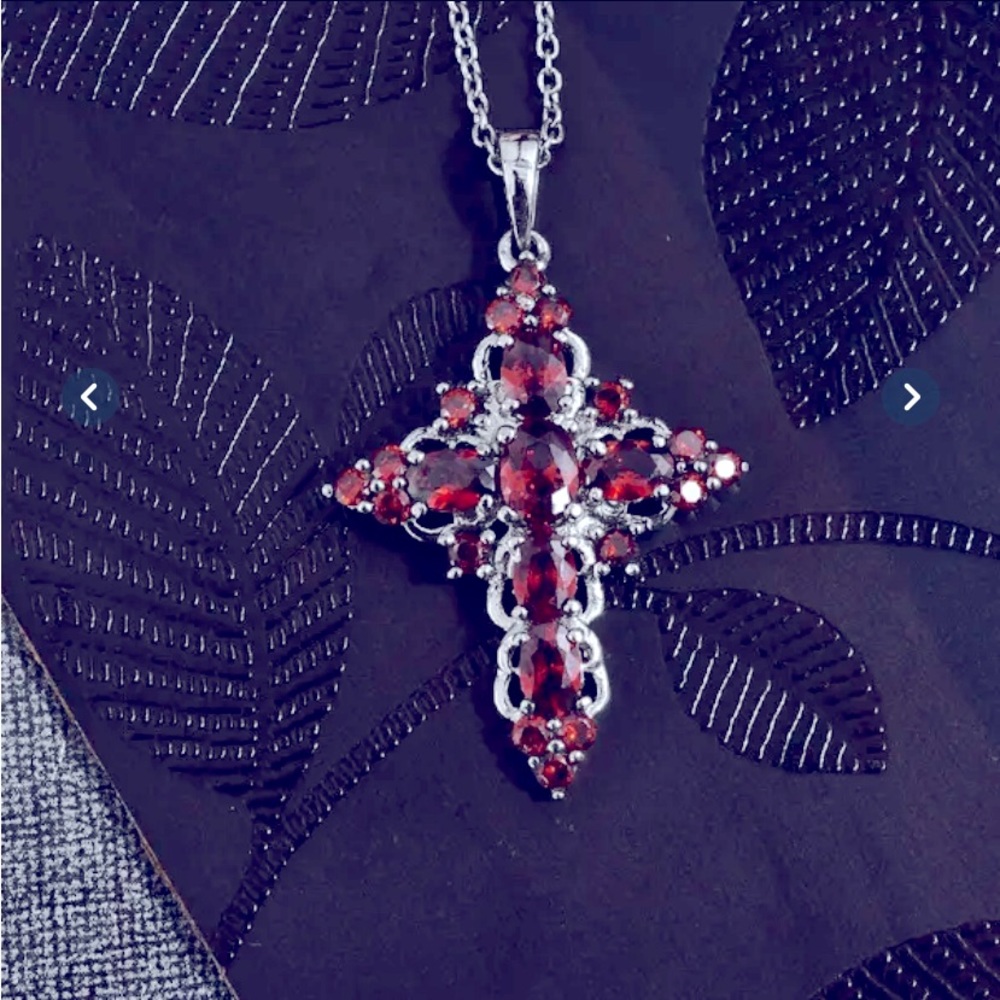 Beautiful Garnet Cross